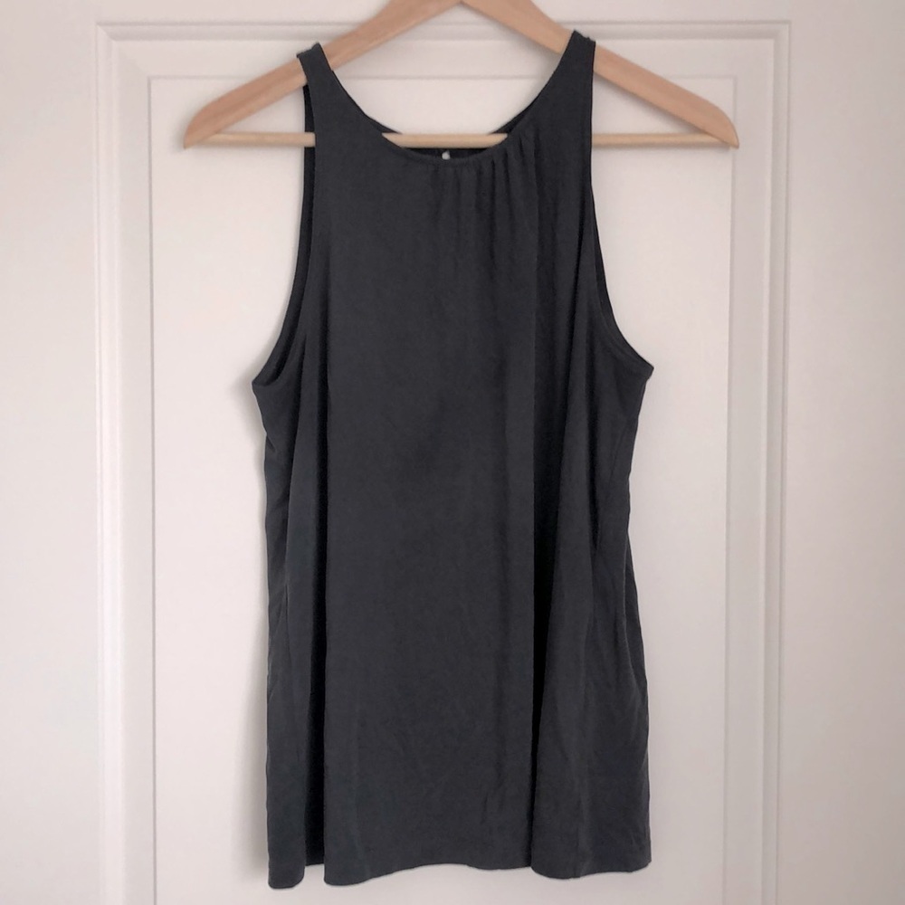 Loft Tank- Soft Modal Material - Dark Grey